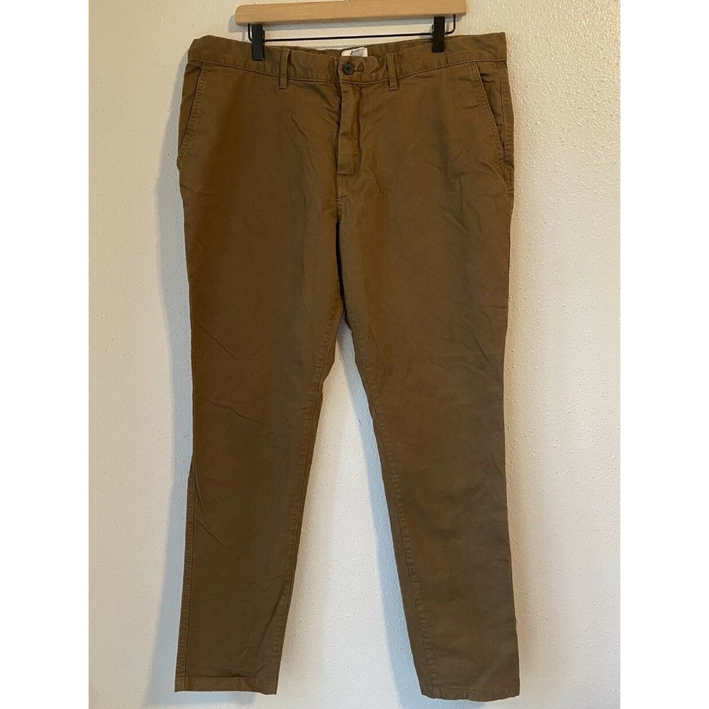 H & M Men's Skinny Fit Brown Chino Pants 38x32